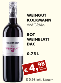 Weinblatt Rot